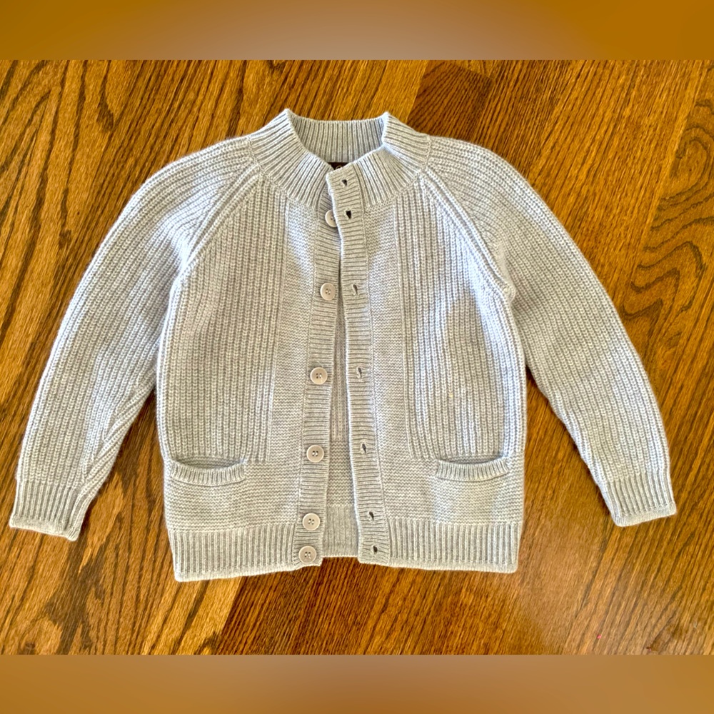 Loro Piana Gray Cashmere Cardigan